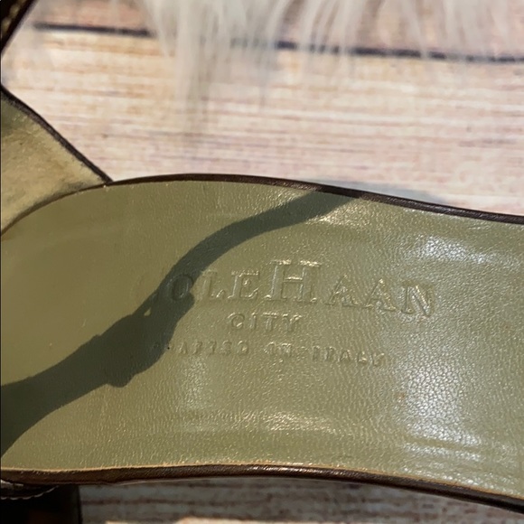 Cole Haan brown leather heels size 8.5 - Picture 7 of 7